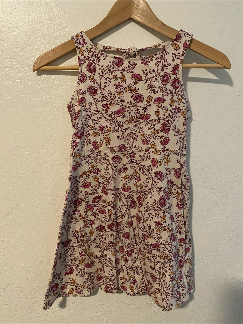🌈5/25🌈 Old Navy 100% Cotton Floral Paisley Purple Skater Dress! size 8